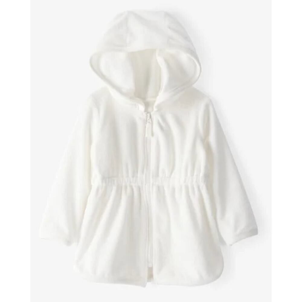 Carter's Baby Girl Hooded Terry Cloth Swim Cover-Up Dress - White